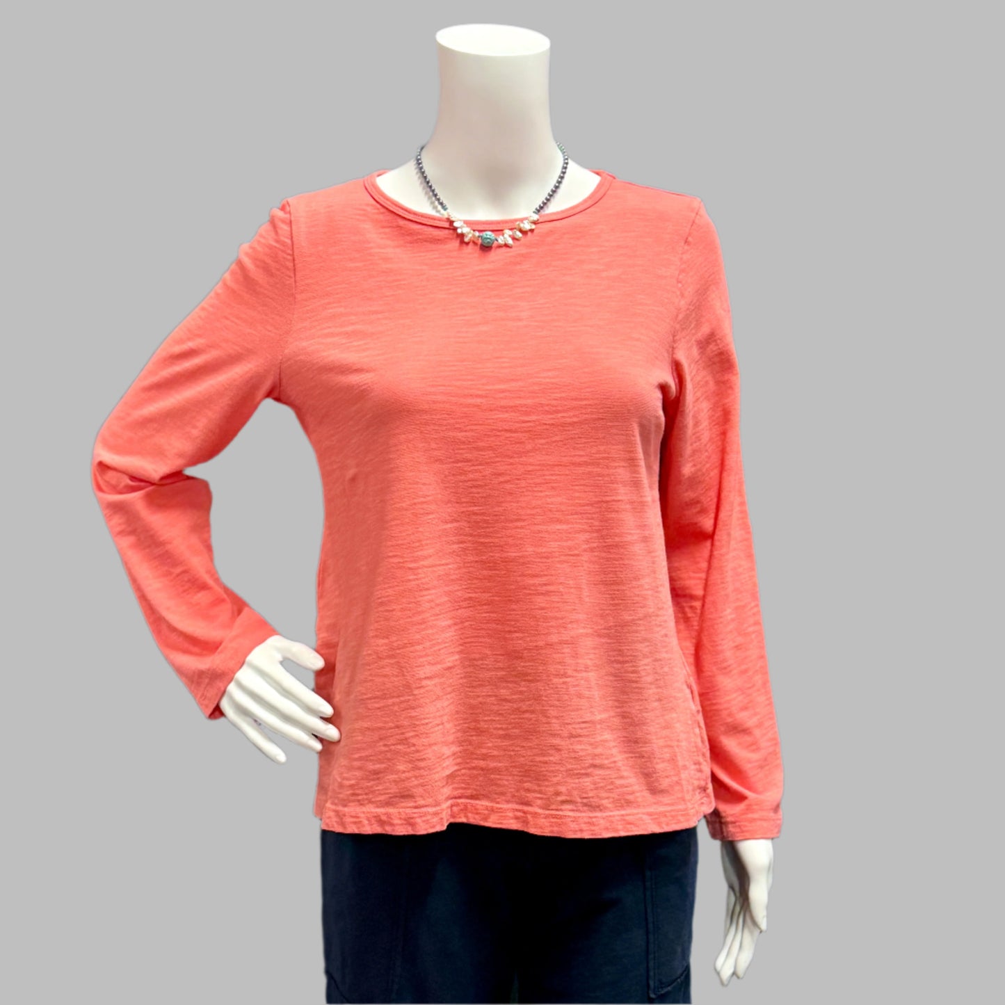 Victoria Susan Wearable Art is a clothing boutique for women in Downtown Camden SC. 
Prairie Cotton Long Sleeve Tee- Slub 