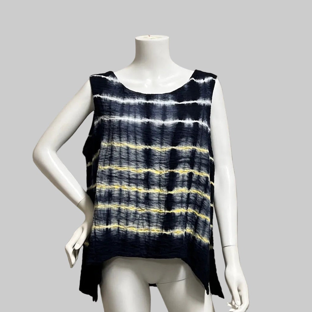 Gail Tank in Tie Dye Crinkle by Eleven Stitch Design