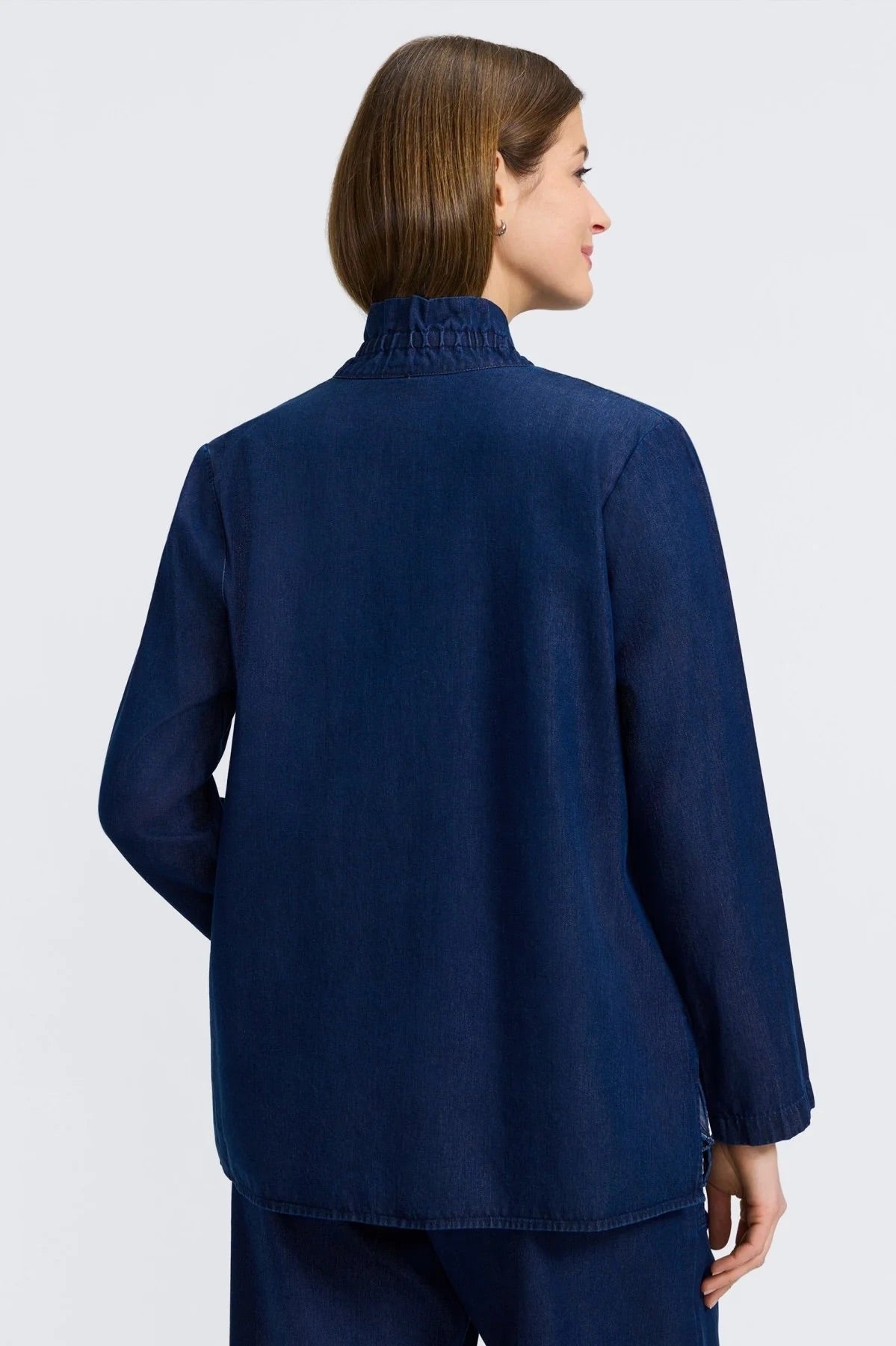 Carolina Tencel Denim Long Sleeve Shirt Jacket by Foxcroft