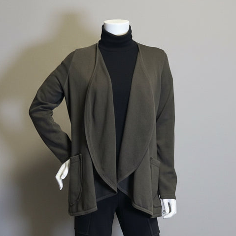 Drape Cardigan Tunic in Cotton Berber by Prairie Cotton - CLOSEOUT