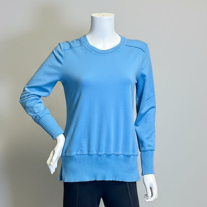 Split Tunic in Stretch Terry Cotton by Prairie Cotton