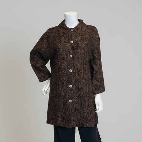 Car Coat in Heavy Linen by Bryn Walker