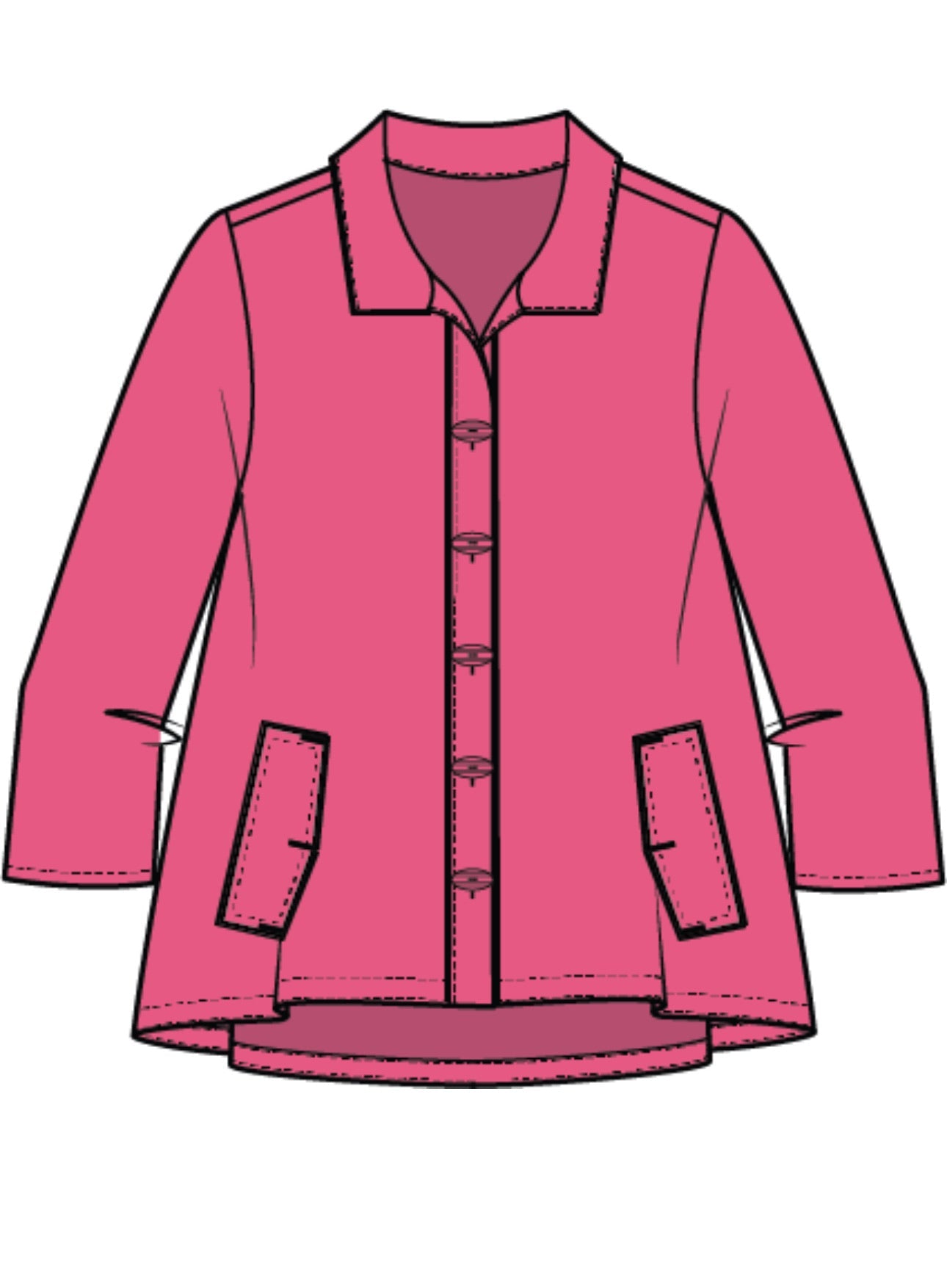 Express Travel Solid Pleat Back Jacket by Habitat