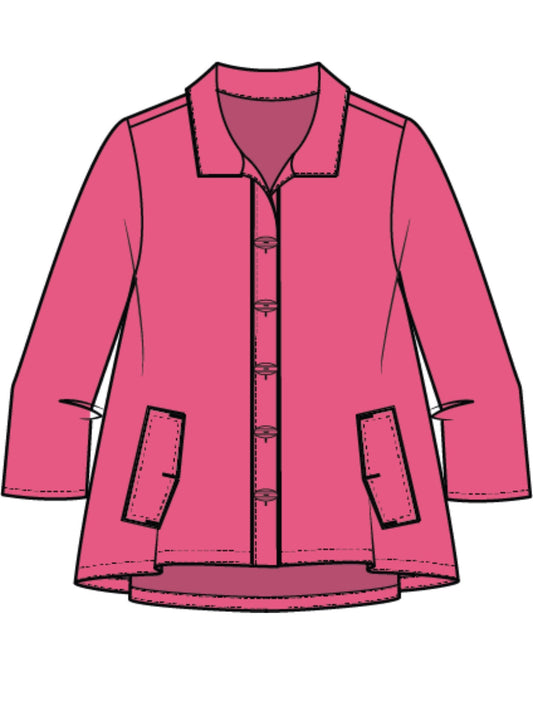 Express Travel Solid Pleat Back Jacket by Habitat
