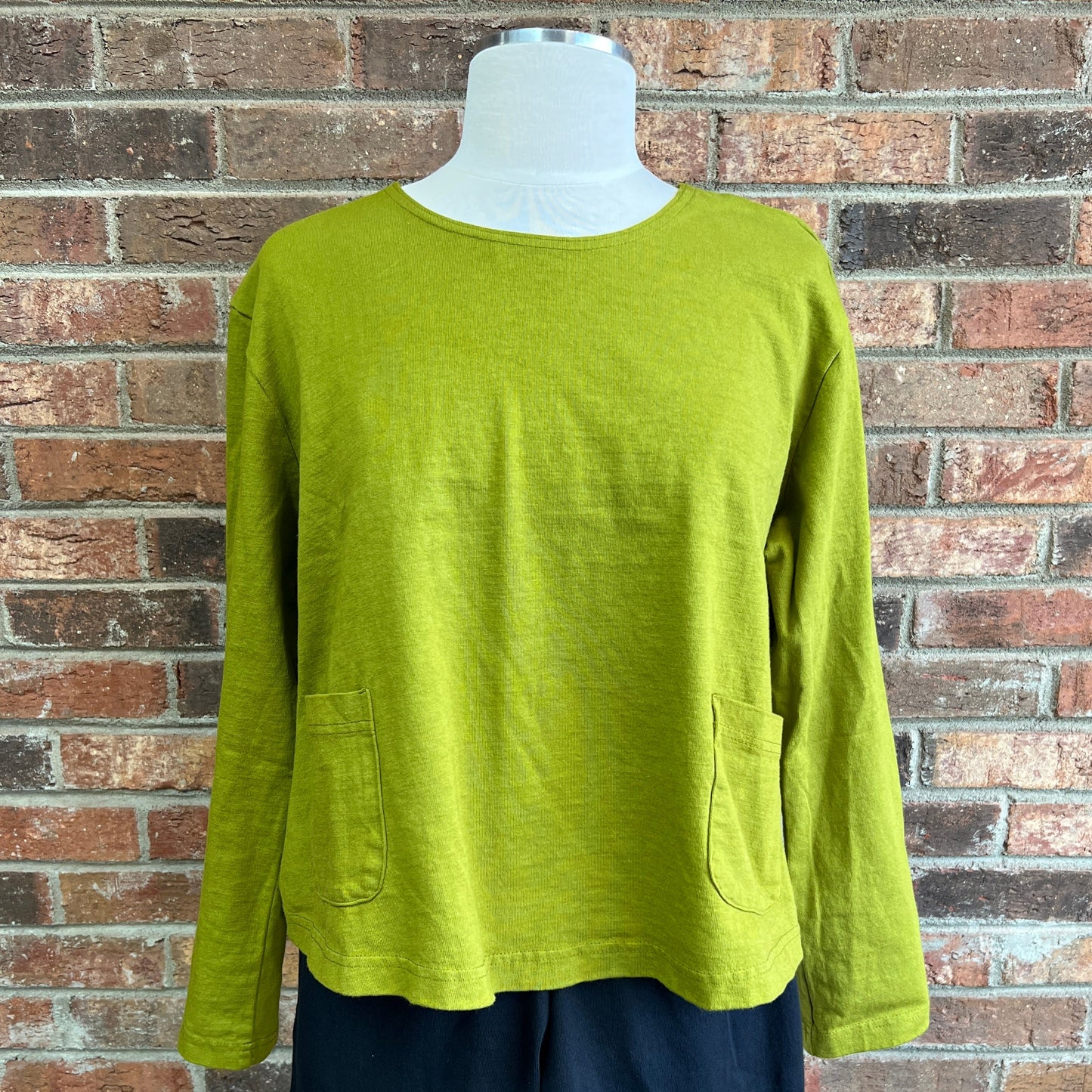 Long Sleeve 2 Pocket Boxy Tee in Cotton by Pacificotton - CLOSEOUT