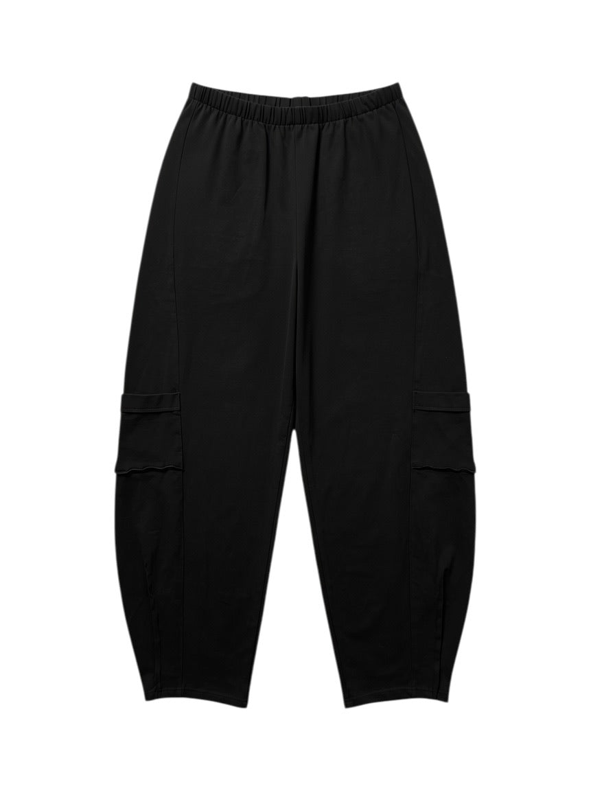 Pleat Crop Pant in Paper Cotton by Fenini