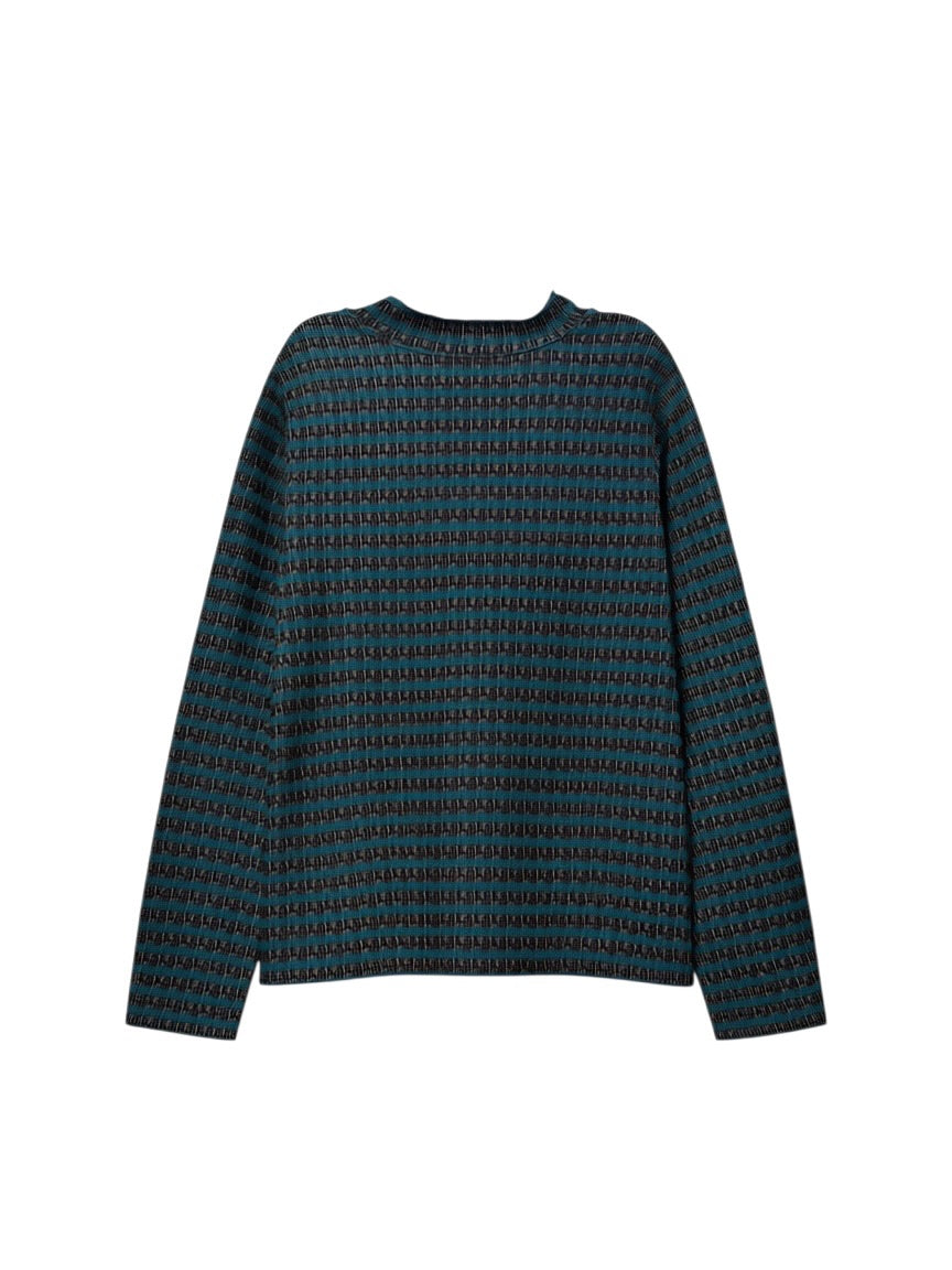 Simple Top in Garment Dyed Stripe by Fenini