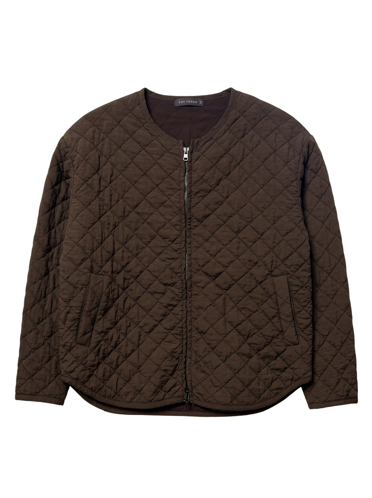 Quilted Novelty Bomber Jacket by Cut-Loose
