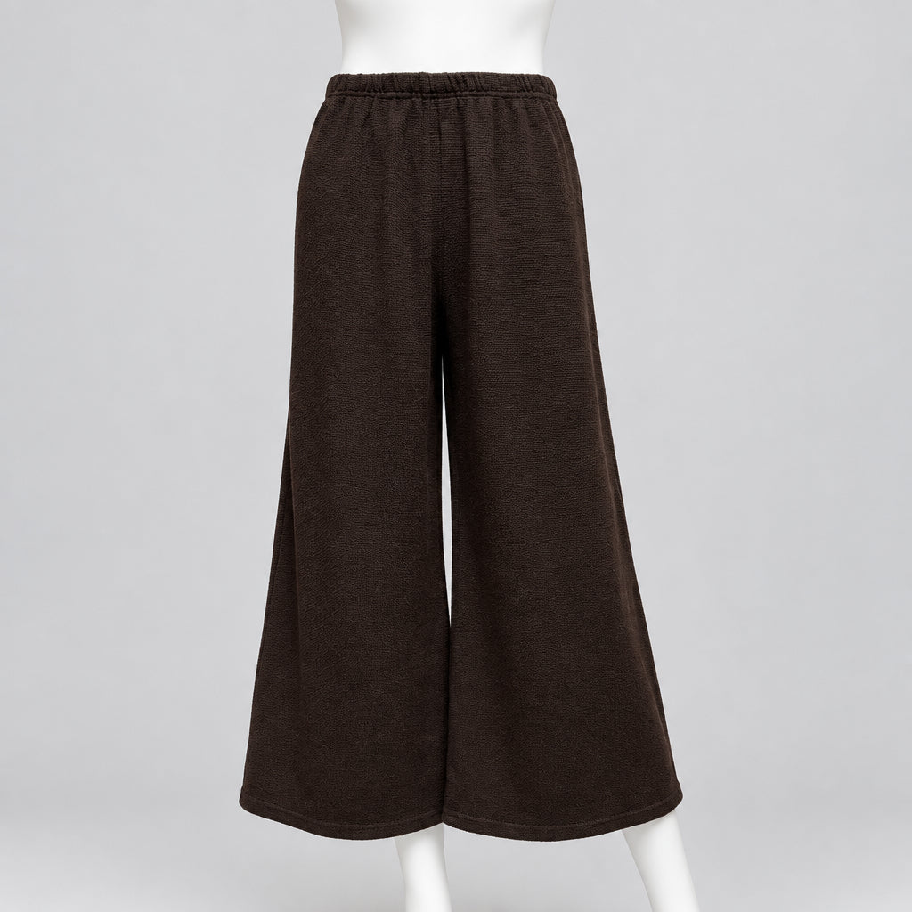 Marled Crop Pant in Sweater Knit by Cut-Loose