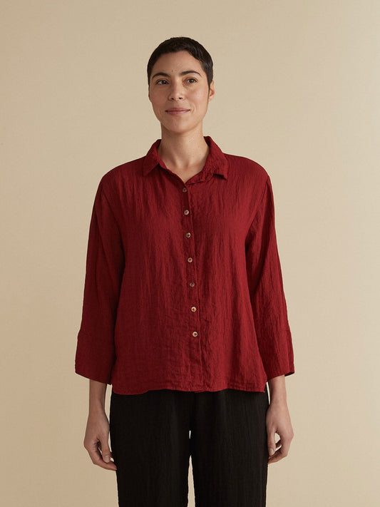 Cropped Easy Shirt in Fall Parachute by Cut-Loose- CLOSEOUT