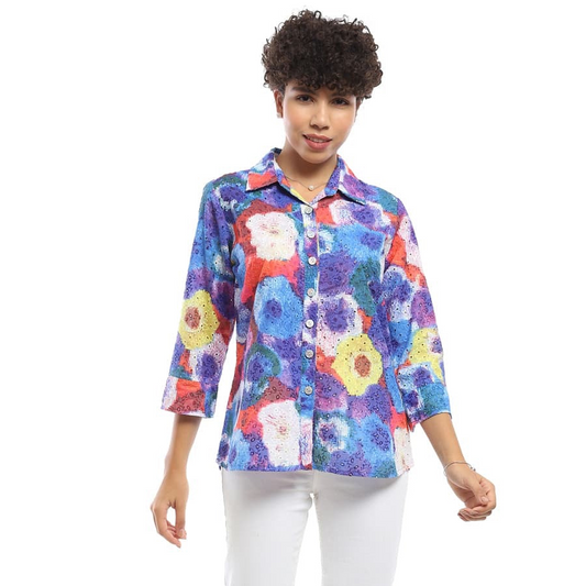 Jodie Shirt in Cotton Blend by Parsley and Sage