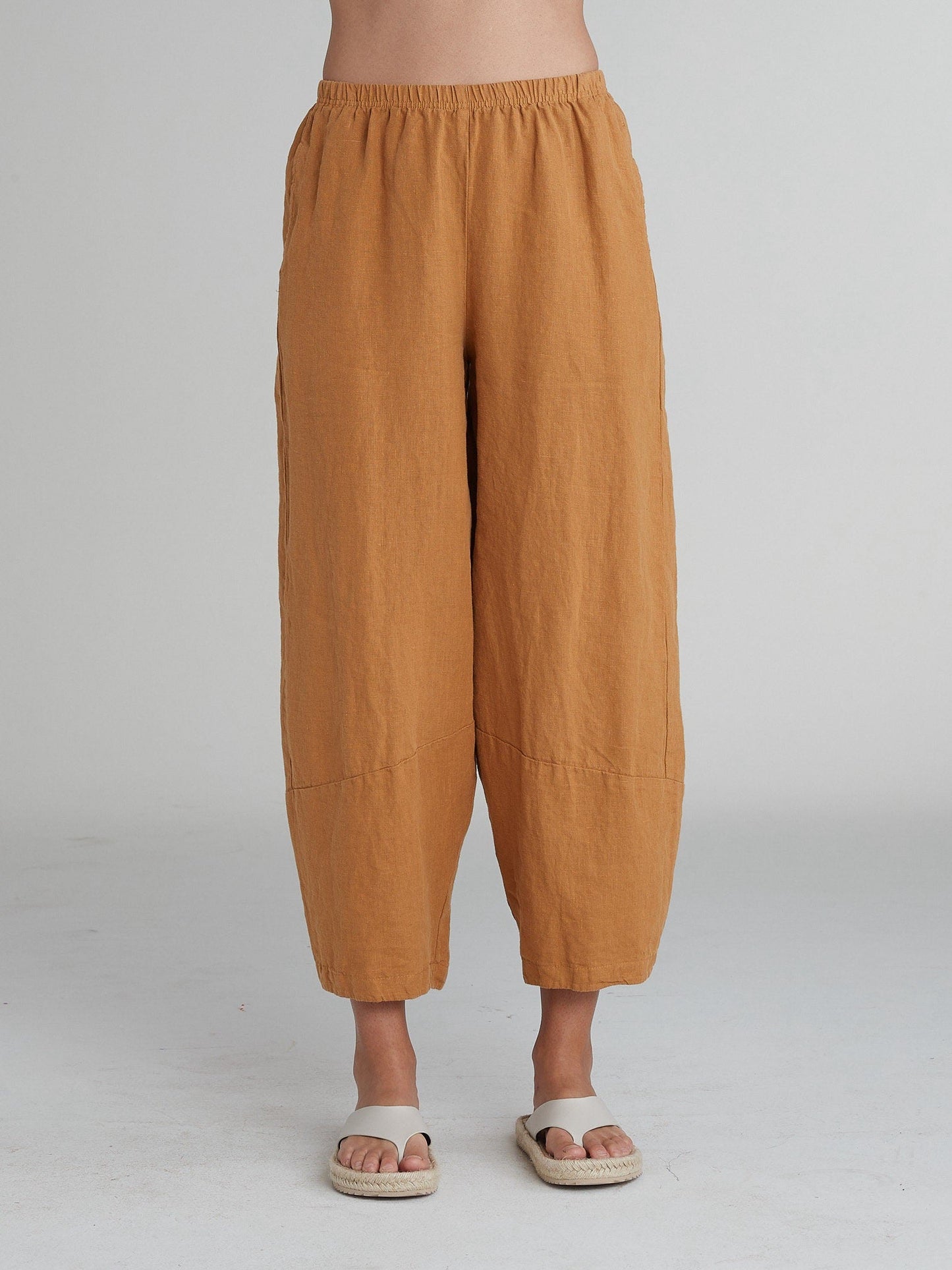 Lantern Pant in Linen by Cut-Loose