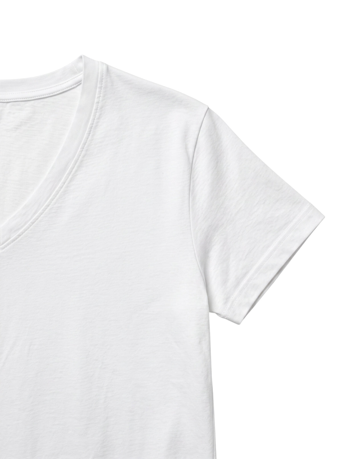 Short Sleeve V-Neck Tee in Jersey Soft Cotton by Prairie Cotton