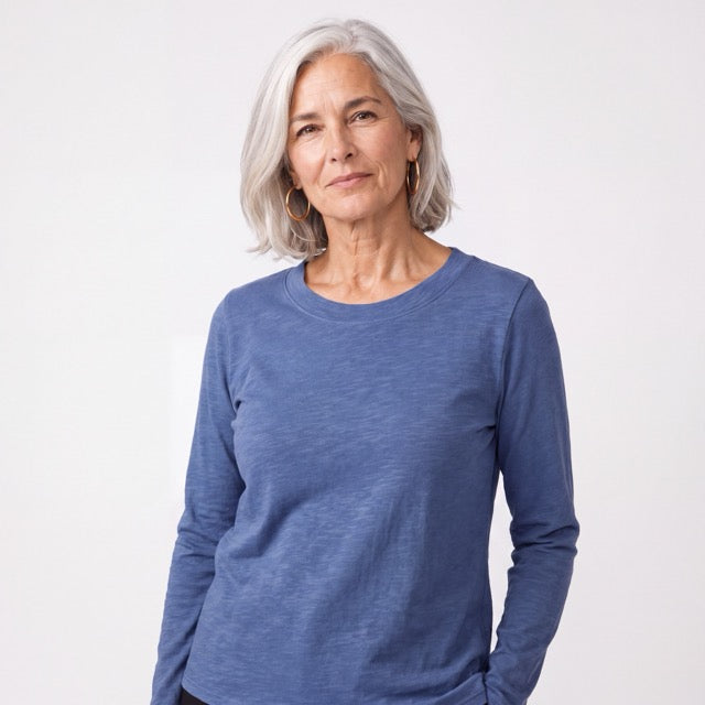 Long Sleeve Roll Edge Tee by Kleen