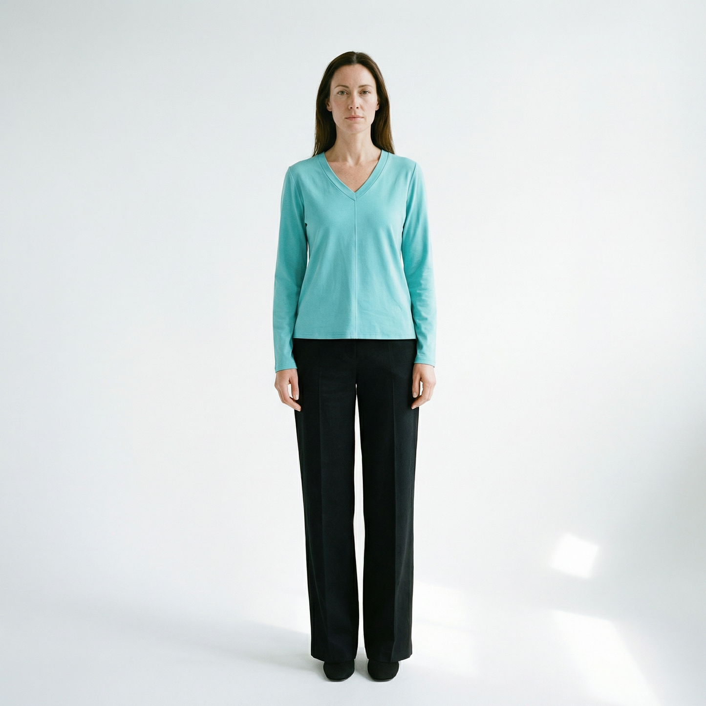 Raw edge pullover by Prairie Cotton at Victoria Susan in Camden SC