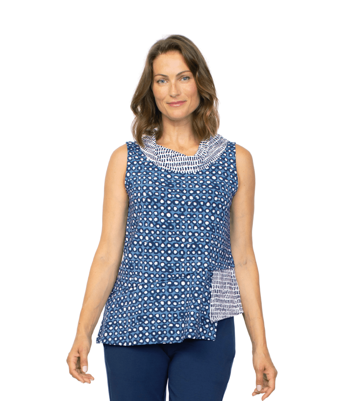Mixed Cowl Top by Habitat