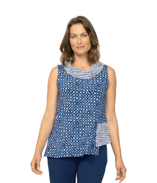 Mixed Cowl Top by Habitat