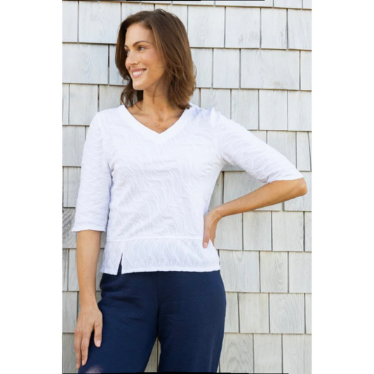 Cascade Cotton Elbow Sleeve Tee by Habitat