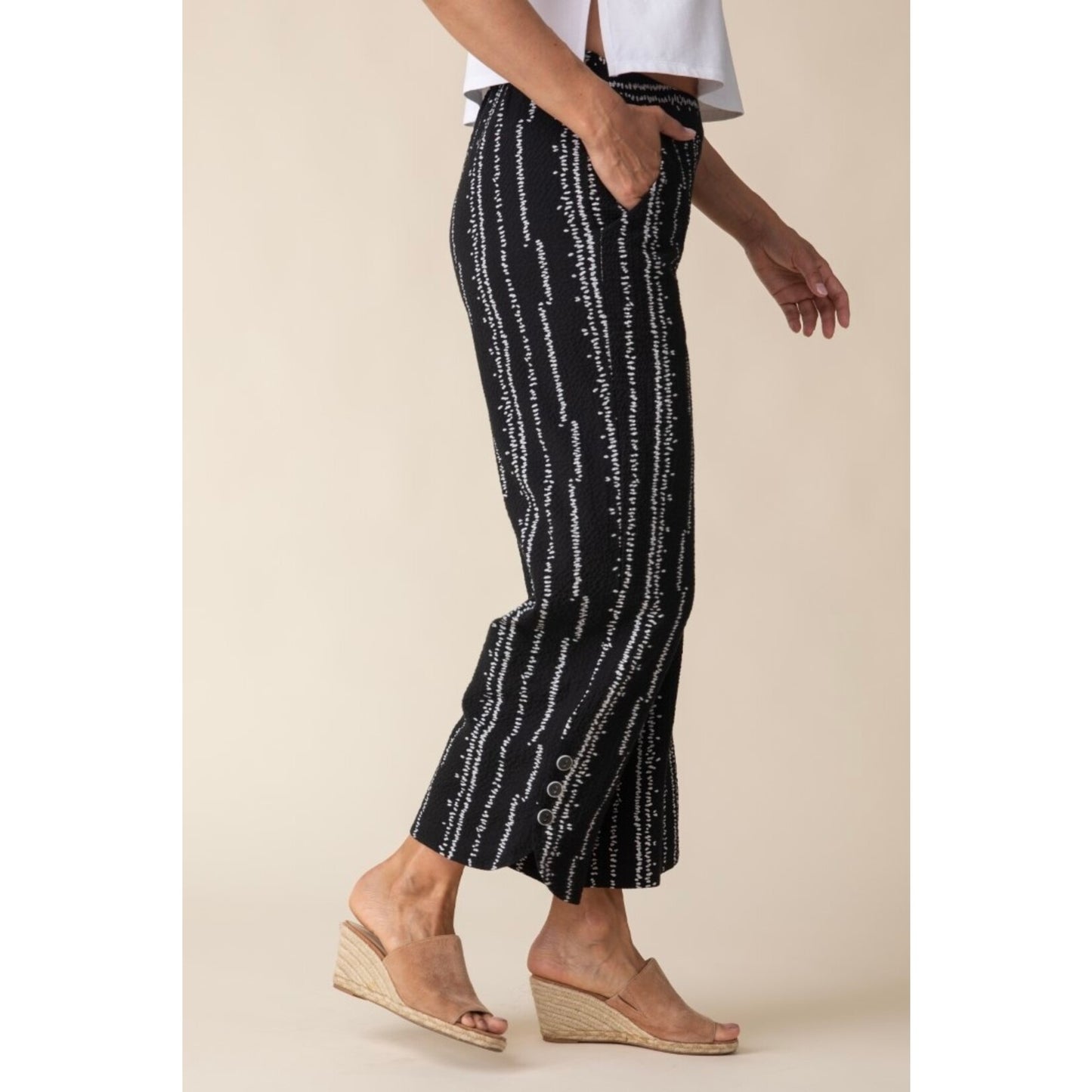 Habitat Crinkle Crepe Bud Tulip Hem Crop Pant