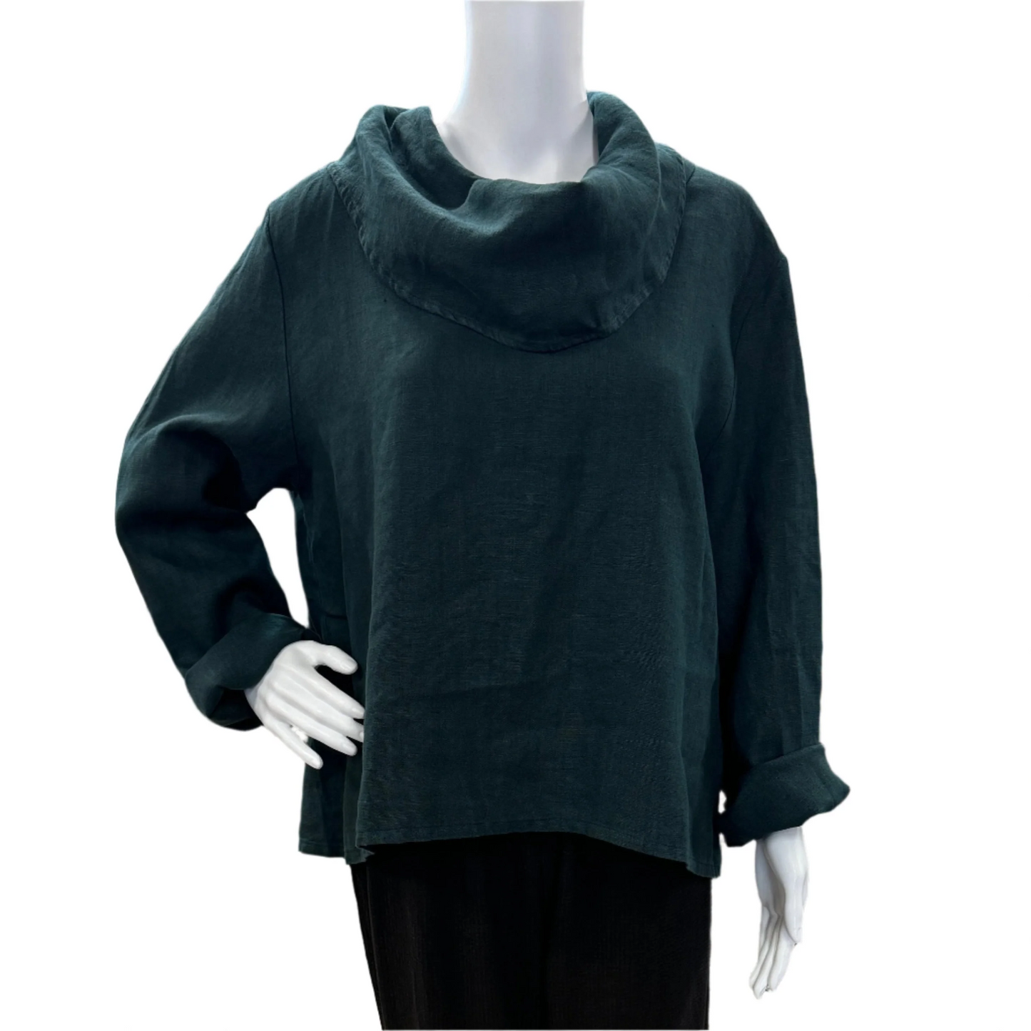 The Long Sleeve Nola Shirt in Heavy Linen by Bryn Walker -CLOSEOUT