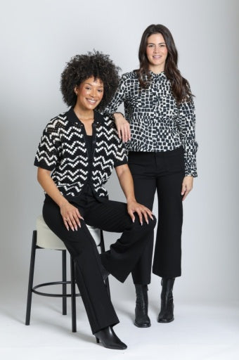 Cropped Shirt with Ruffle Details by APNY