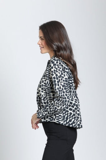 Cropped Shirt with Ruffle Details by APNY