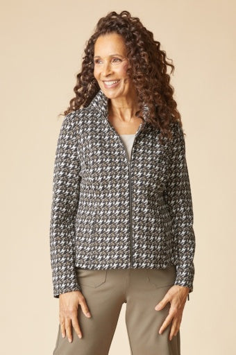 Luxe Ponte Print Madison Jacket by Habitat