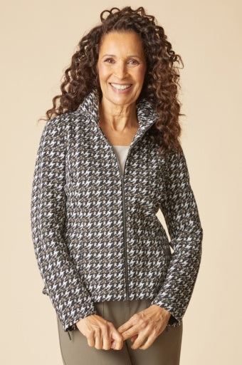 Luxe Ponte Print Madison Jacket by Habitat