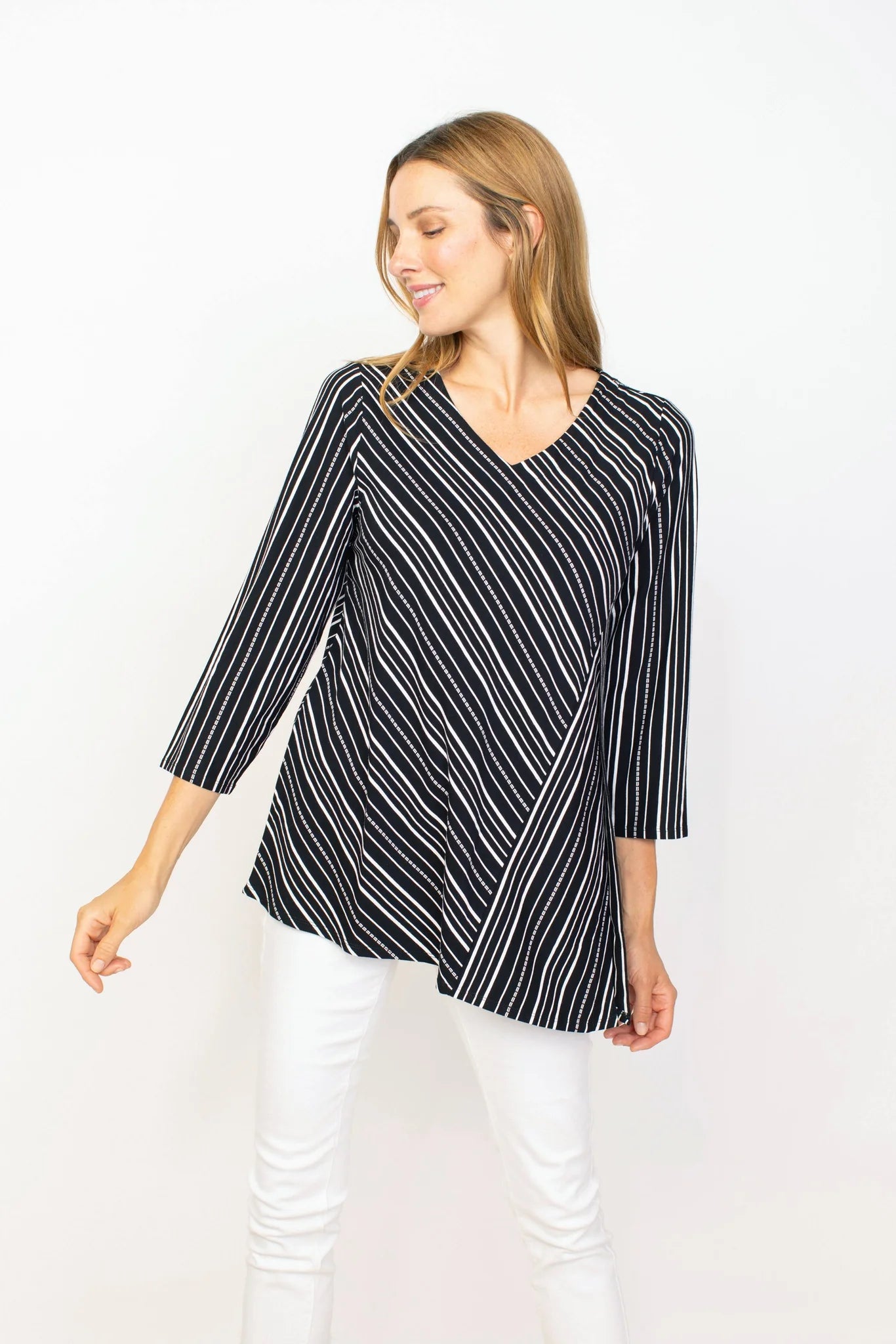 Angled Stripe Tunic by Habitat