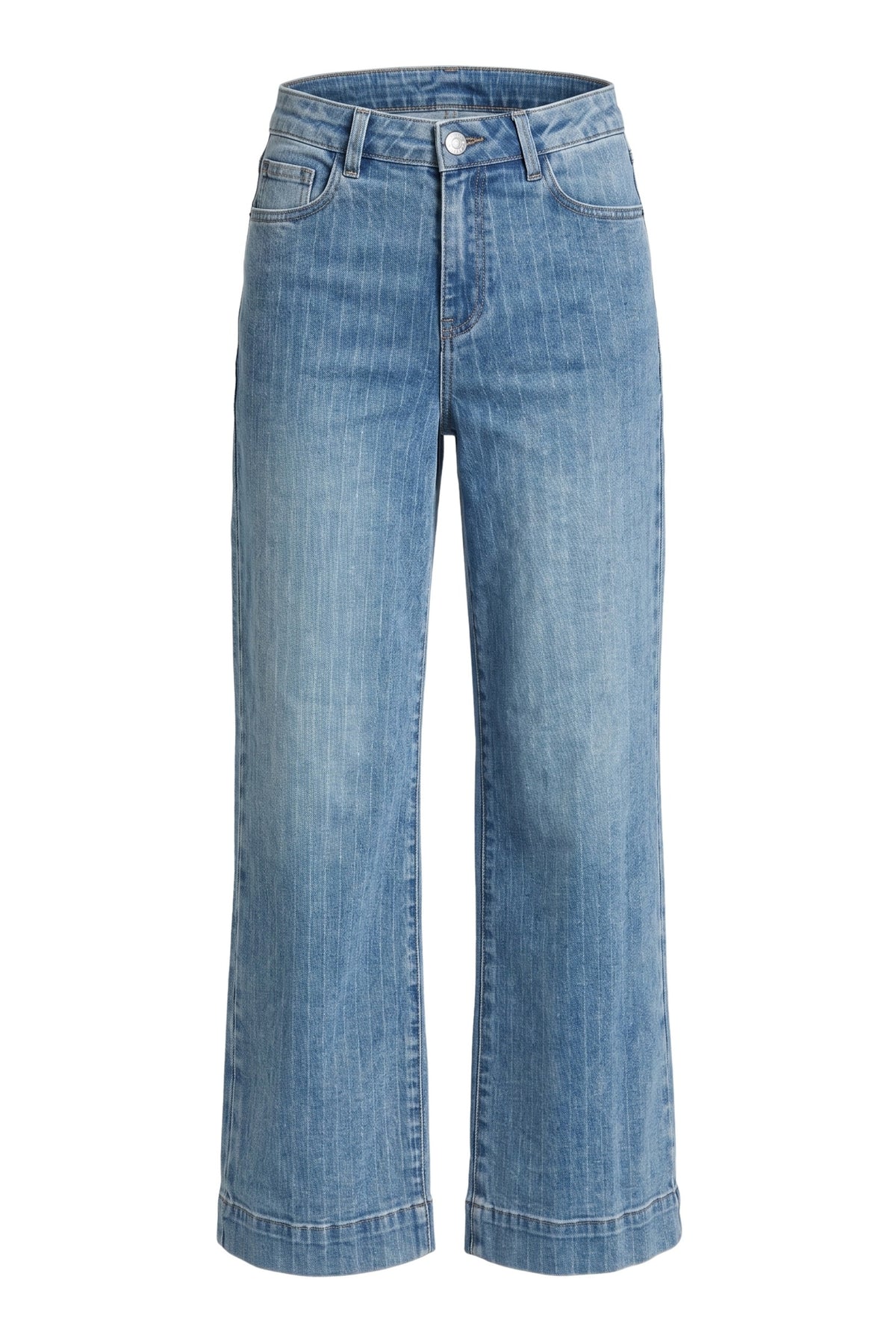 Glimmer Pin-Stripe Jeans in River Indigo by APNY