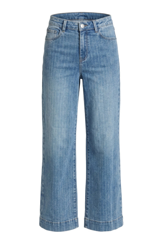 Glimmer Pin-Stripe Jeans in River Indigo by APNY