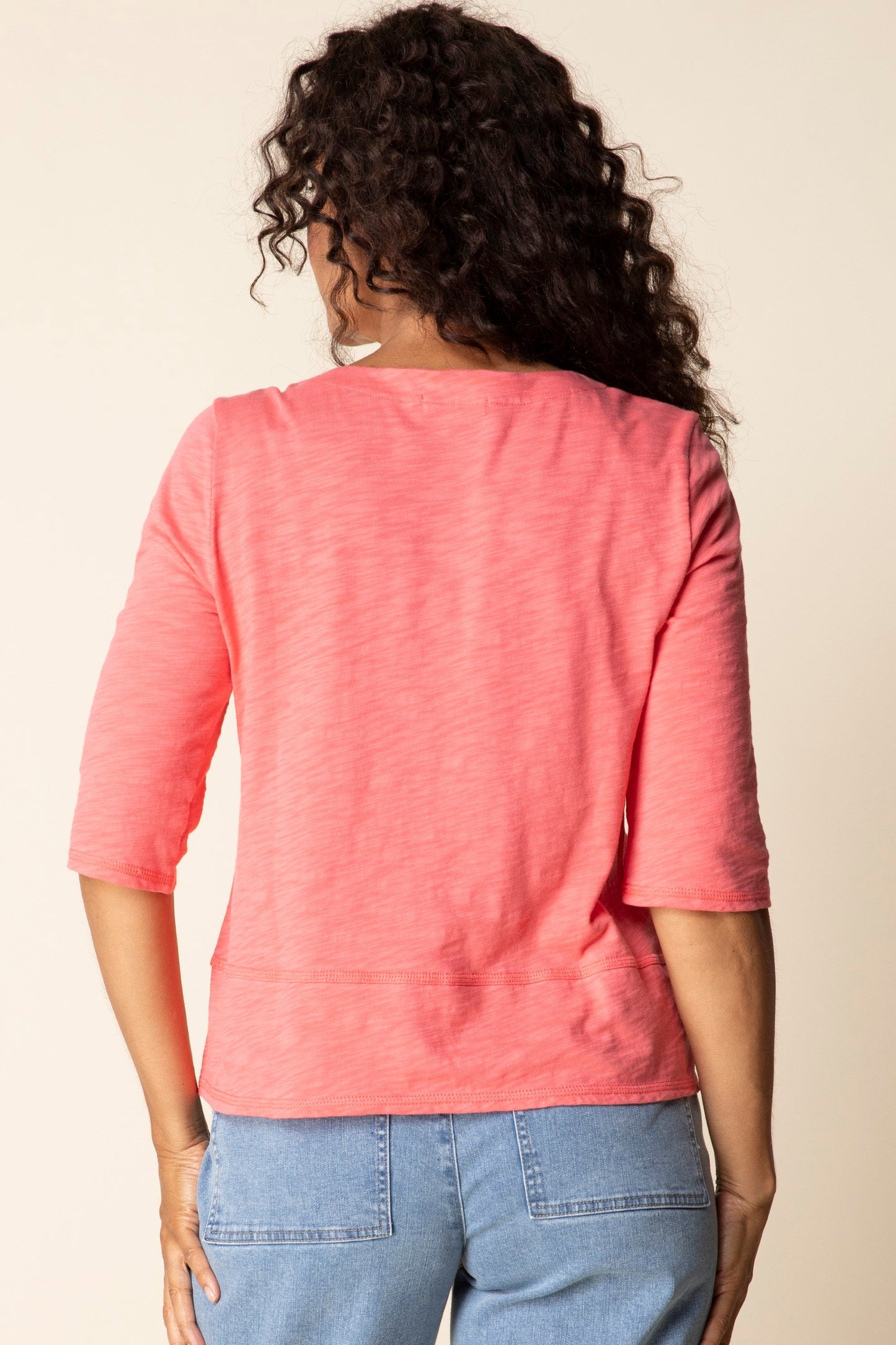 Cotton Pebble Elbow Sleeve Tee by Habitat