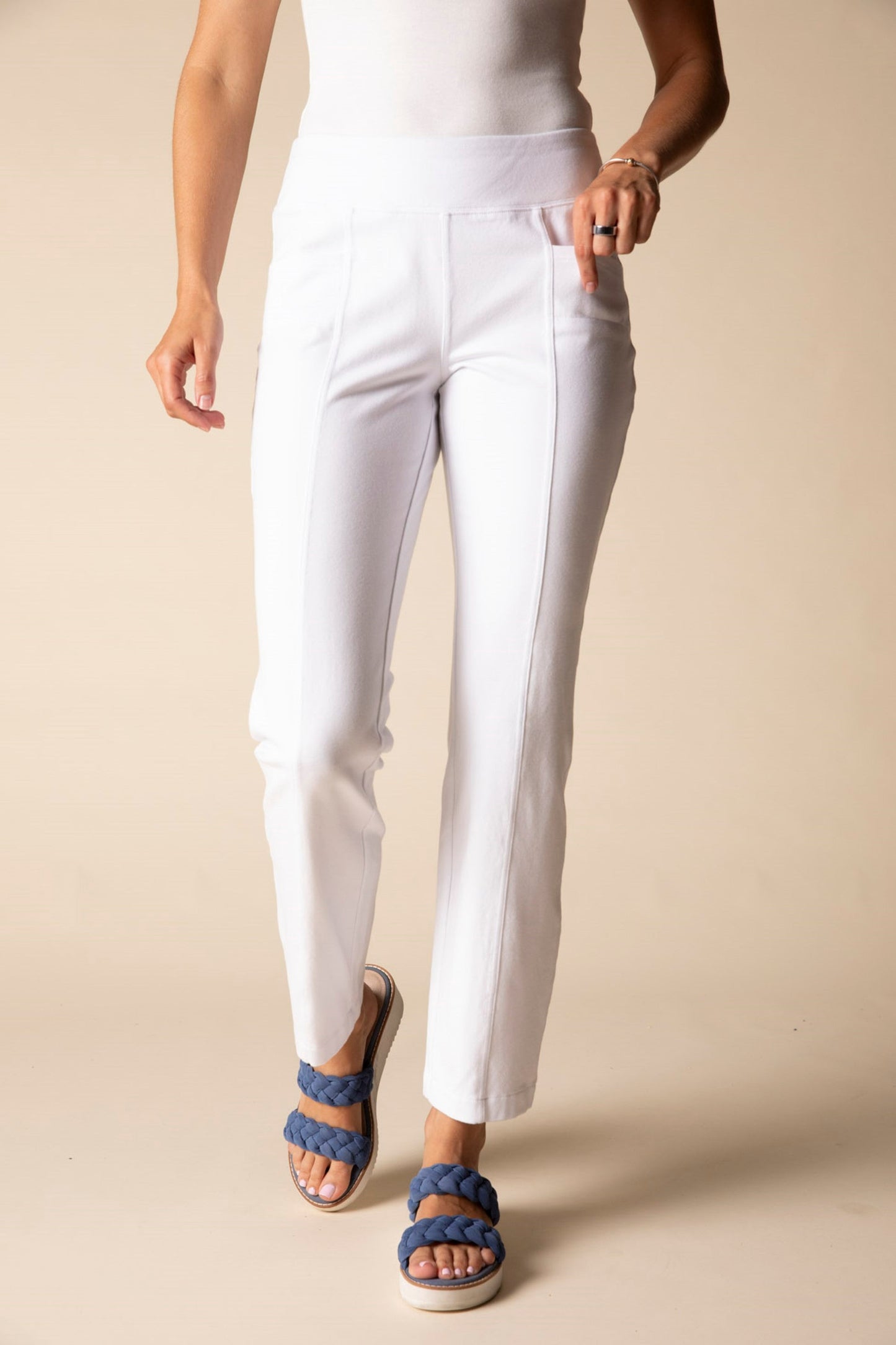 Stonewash Denim Seamed Pocket Pant by Habitat